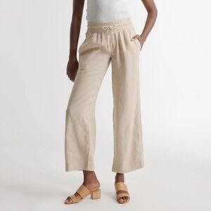 Quince Tan Wide Leg Pants